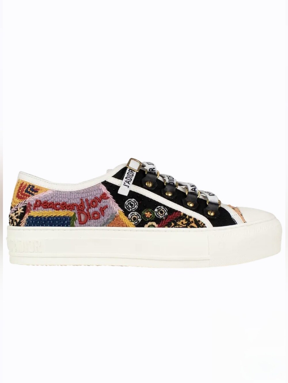 "PEACE & LOVE" Dior Walk'N'Dior Embroidered Low 'Patches